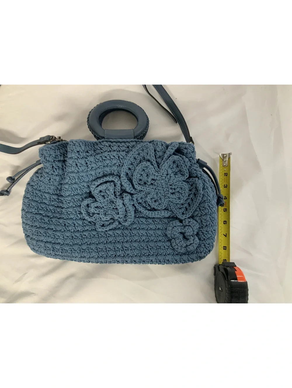 Patricia Nash Carlina butterfly crochet satchel w/ crossbody